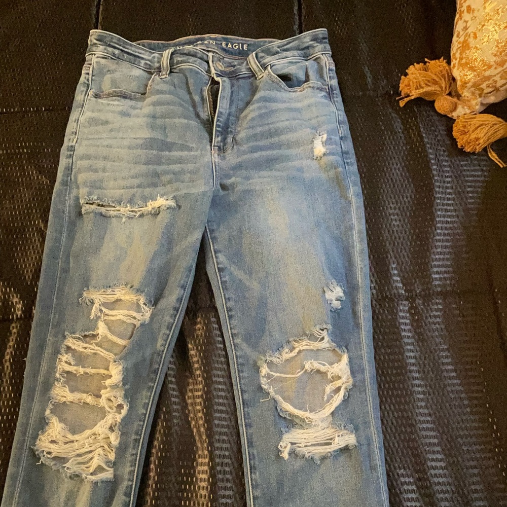 Two American Eagle super stretch size 8 skinny jeans